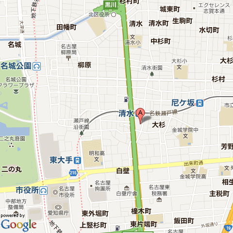 本社：愛知県名古屋市北区清水二丁目1番21号（Googleマップ）